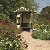 Rowlinson Haven Corner Arbour in 4 Seater