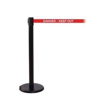 ROLLERPRO 250 BLACK DANGER- KEEP OUT 3.4M RED WEBBING WITH WHITE PRINT