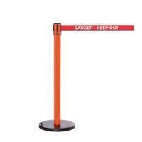 rollersafety 250 orange post danger keep out 34m red webbing with whit ...