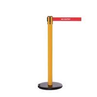 ROLLERSAFETY 250 YELLOW POST, NO ENTRY 3.4M RED WEBBING WITH WHITE PRINT