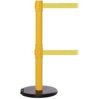 rollersafety 250 twin yellow post 34m yellow belt