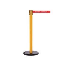 ROLLERSAFETY 250 YELLOW POST, DANGER- KEEP OUT 3.4M RED WEBBING WITH WHITE PRINT