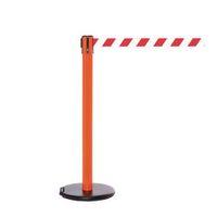 rollersafety 250 orange post 34m redwhite diagonal belt