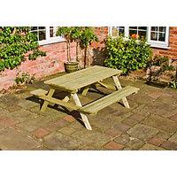 Rowlinson Wooden Picnic Table 1.5 x 1.5m