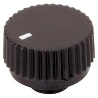 Rotary Knob 17/6mm With Push-fit Mounting - Black