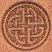 Round Celtic 3d Leather Stamp