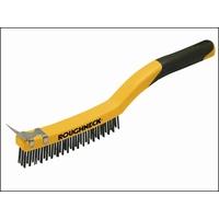 Roughneck Stainless Steel Wire Brush Soft Grip 350mm 14 inch