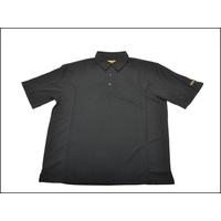 Roughneck Clothing Quick Dry Polo Shirt Black Medium