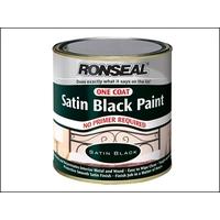 Ronseal One Coat Paint 250ml Satin Black