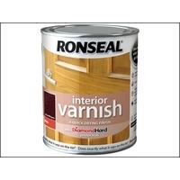 Ronseal Interior Varnish Quick Dry Gloss Deep Mahogany 750ml