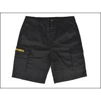 Roughneck Clothing Work Shorts Black Waist 34in