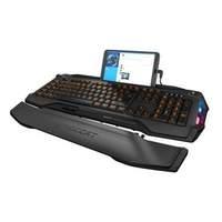 roccat skeltr smart communication rgb membrane gaming keyboard uk layo ...