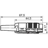 Round connector C091/A Nominal current: 5 A Number of pins: 8 DIN T 3504 001