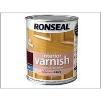 Ronseal Interior Varnish Quick Dry Satin Deep Mahogany 750ml