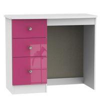 Rosa Pink & White Dressing Table (H)800mm (W)930mm