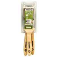 ronseal precision finish fine finish paint brush w 1 2 set of 3