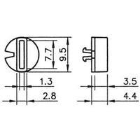 Rotary switch knob Red Hartmann SR-PT65 9, 5/4, 4, ROT 1 pc(s)