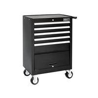 roller cabinet 5 drawer compartment black