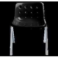 robin day polo 4 leg chair black