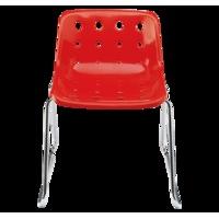 Robin Day Polo Sled Chair - Red