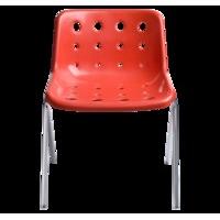 Robin Day Polo 4 Leg Chair - Red