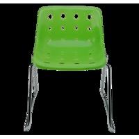 Robin Day Polo Sled Chair - Green