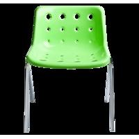 robin day polo 4 leg chair green