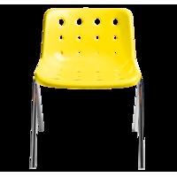 robin day polo 4 leg chair yellow