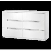 Rockefeller 6 Drawer Wide Chest - White