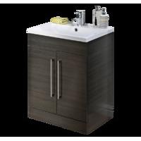 Roma 600mm Vanity Unit - Black Ash