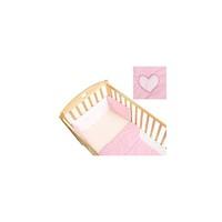 Rose Cottage Deluxe Cotbed Quilt & Bumper Set-Pink