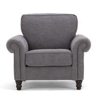 Roxy Fabric Armchair Grey