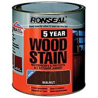 Ronseal 5 Year Woodstain Walnut 750ml
