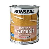 Ronseal Interior Varnish Satin Light Oak 750ml