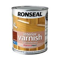 Ronseal Interior Varnish Satin Medium Oak 750ml