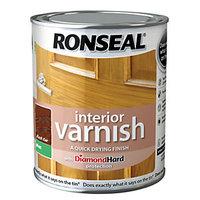 Ronseal Interior Varnish Matt Dark Oak 750ml