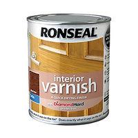 Ronseal Interior Varnish Satin Dark Oak 750ml