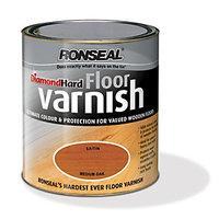 Ronseal Diamond Hard Floor Varnish Medium Oak 2.5L