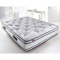 rosefield pocket 1500 superking divan bed set 6ft with 2 drawers and h ...