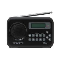 roberts play dab dab fm rds digital radio with built in battery charge ...
