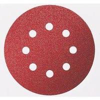 Router sandpaper Hook-and-loop-backed, punched Grit size 80 (Ø) 125 mm Bosch Best for Wood 2608607826 50 pc(s)