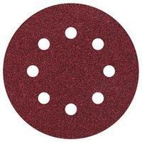 Router sandpaper set Hook-and-loop-backed, punched Grit size 80, 120, 240 (Ø) 115 mm Wolfcraft 2267100 25 pc(s)