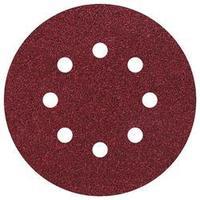 Router sandpaper set Hook-and-loop-backed, punched Grit size 80, 120, 240 (Ø) 125 mm Wolfcraft 2259100 25 pc(s)