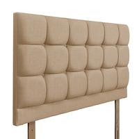 Roma Upholstered Headboard - Double - Oatmeal