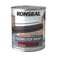 Ronseal Doorstep Paint Tile Red Satin Doorstep Paint 750ml