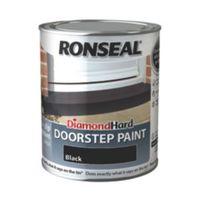 Ronseal Doorstep Paint Black Satin Doorstep Paint 750ml