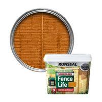 Ronseal Harvest Gold Matt Shed & Fence Stain 9L
