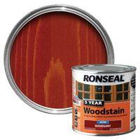 ronseal mahogany high satin sheen wood stain 250ml