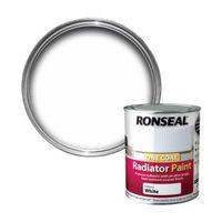 Ronseal Brilliant White Satin Radiator Paint 250ml
