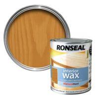 Ronseal Interior Diamond Hard Medium Oak Matt Wood Wax 750ml